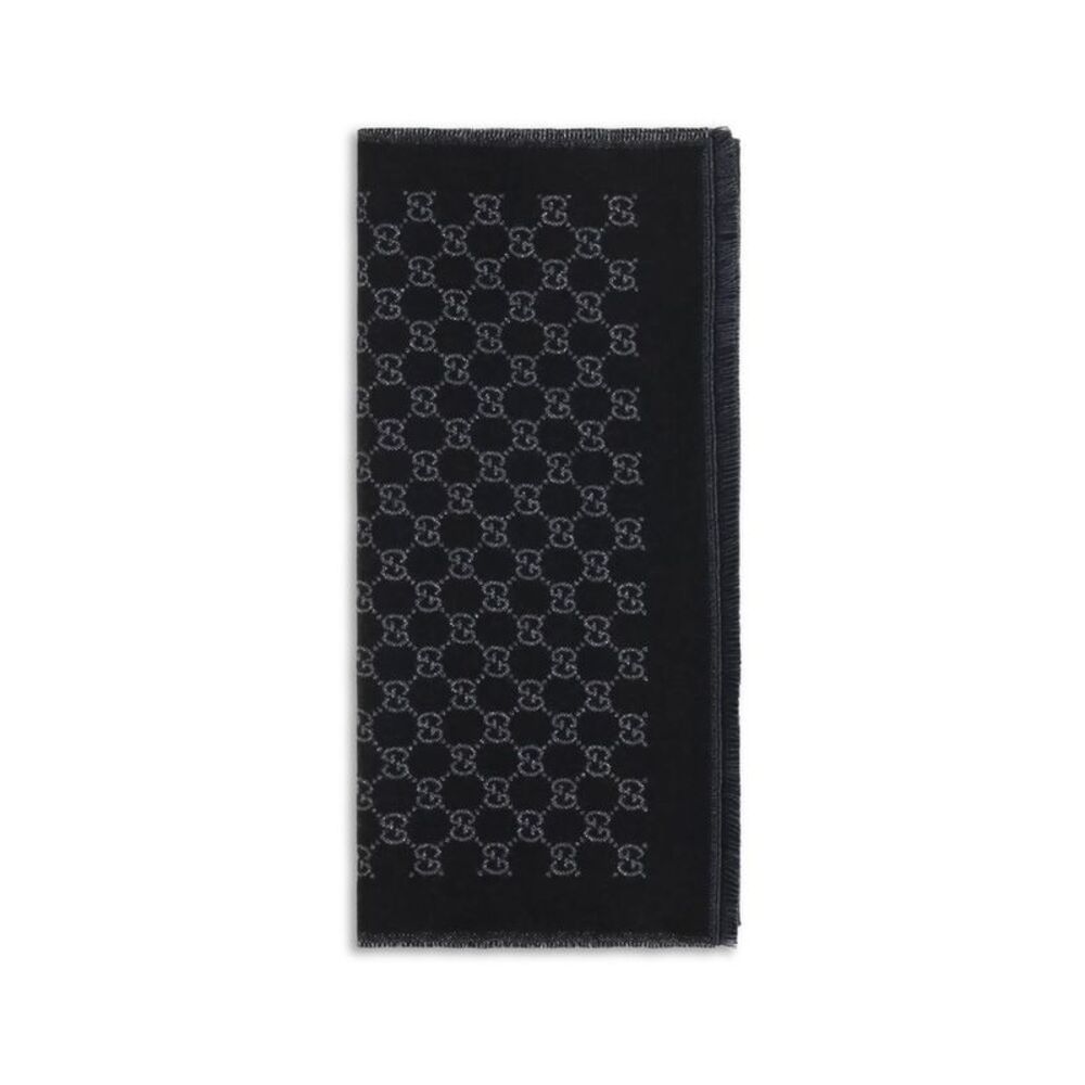 Gucci Black Wool Oves Aries Women's Scarf